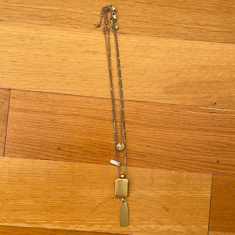 Layering necklace set.